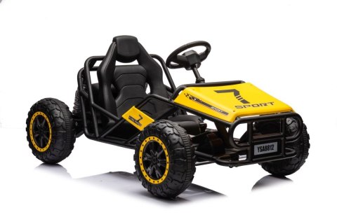 DUŻE AUTO NA AKUMULATOR DLA DZIECI GOKART BUGGY A8812 24V 2X100W SKÓRA EVA