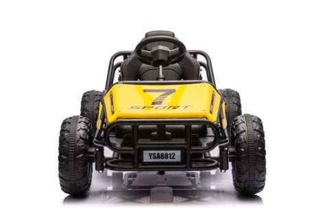 DUŻE AUTO NA AKUMULATOR DLA DZIECI GOKART BUGGY A8812 24V 2X100W SKÓRA EVA