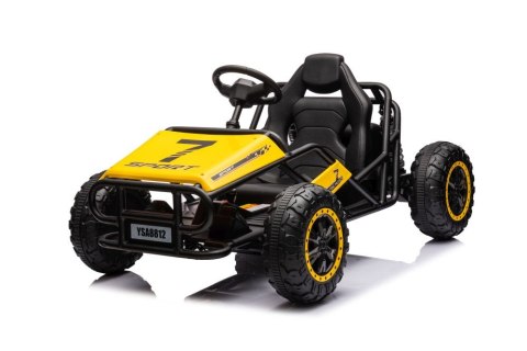 DUŻE AUTO NA AKUMULATOR DLA DZIECI GOKART BUGGY A8812 24V 2X100W SKÓRA EVA