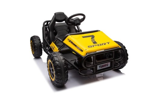 DUŻE AUTO NA AKUMULATOR DLA DZIECI GOKART BUGGY A8812 24V 2X100W SKÓRA EVA