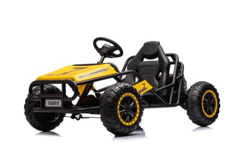 DUŻE AUTO NA AKUMULATOR DLA DZIECI GOKART BUGGY A8812 24V 2X100W SKÓRA EVA