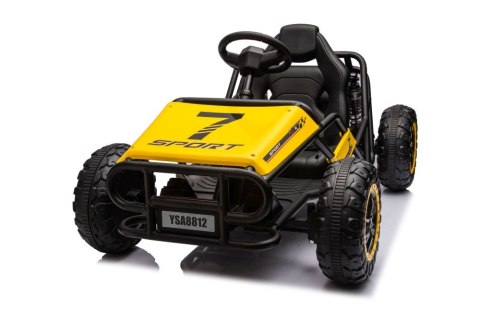 DUŻE AUTO NA AKUMULATOR DLA DZIECI GOKART BUGGY A8812 24V 2X100W SKÓRA EVA