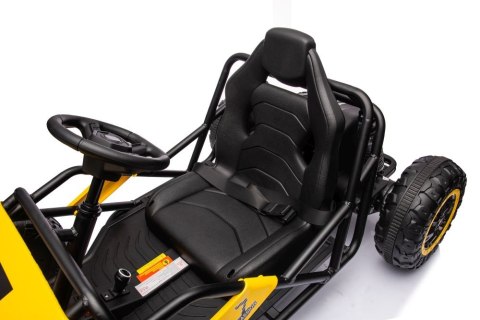 DUŻE AUTO NA AKUMULATOR DLA DZIECI GOKART BUGGY A8812 24V 2X100W SKÓRA EVA