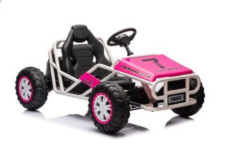 DUŻE AUTO NA AKUMULATOR DLA DZIECI GOKART BUGGY A8812 24V 2X100W SKÓRA EVA