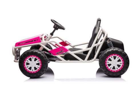 DUŻE AUTO NA AKUMULATOR DLA DZIECI GOKART BUGGY A8812 24V 2X100W SKÓRA EVA