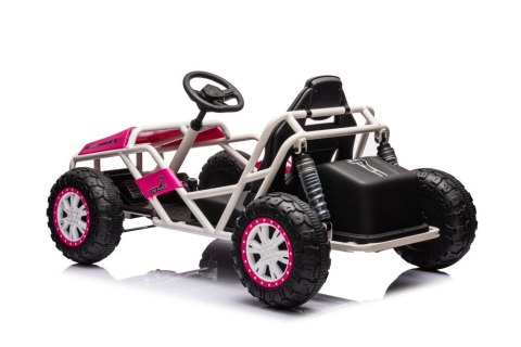 DUŻE AUTO NA AKUMULATOR DLA DZIECI GOKART BUGGY A8812 24V 2X100W SKÓRA EVA