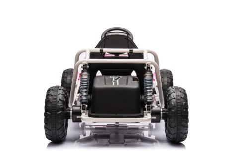 DUŻE AUTO NA AKUMULATOR DLA DZIECI GOKART BUGGY A8812 24V 2X100W SKÓRA EVA