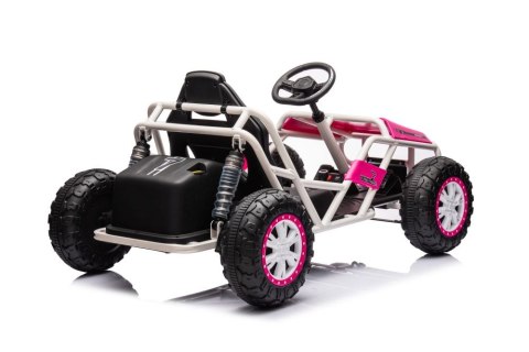 DUŻE AUTO NA AKUMULATOR DLA DZIECI GOKART BUGGY A8812 24V 2X100W SKÓRA EVA