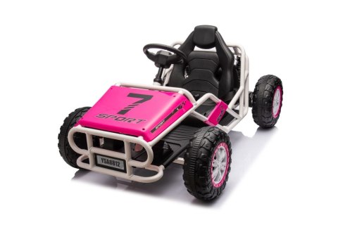 DUŻE AUTO NA AKUMULATOR DLA DZIECI GOKART BUGGY A8812 24V 2X100W SKÓRA EVA