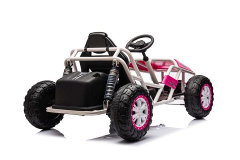 DUŻE AUTO NA AKUMULATOR DLA DZIECI GOKART BUGGY A8812 24V 2X100W SKÓRA EVA