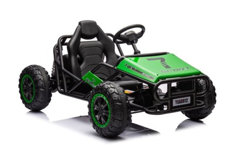 DUŻE AUTO NA AKUMULATOR DLA DZIECI GOKART BUGGY A8812 24V 2X100W SKÓRA EVA