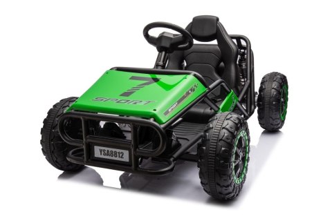 DUŻE AUTO NA AKUMULATOR DLA DZIECI GOKART BUGGY A8812 24V 2X100W SKÓRA EVA