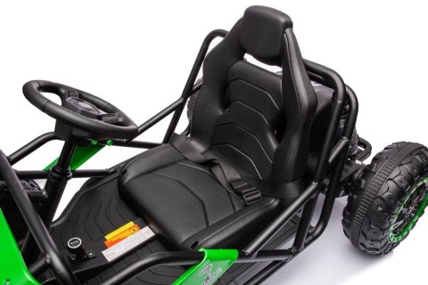 DUŻE AUTO NA AKUMULATOR DLA DZIECI GOKART BUGGY A8812 24V 2X100W SKÓRA EVA