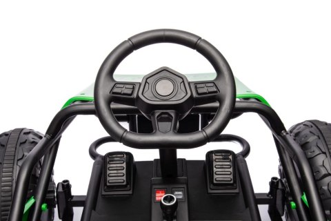 DUŻE AUTO NA AKUMULATOR DLA DZIECI GOKART BUGGY A8812 24V 2X100W SKÓRA EVA