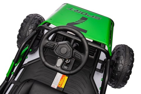 DUŻE AUTO NA AKUMULATOR DLA DZIECI GOKART BUGGY A8812 24V 2X100W SKÓRA EVA