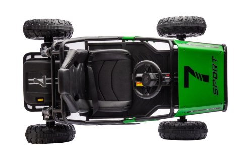 DUŻE AUTO NA AKUMULATOR DLA DZIECI GOKART BUGGY A8812 24V 2X100W SKÓRA EVA