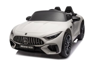 AUTO NA AKUMULATOR DLA DZIECI MERCEDES AMG SL63 2X200W PILOT SKÓRA EVA LED RADIO MP3