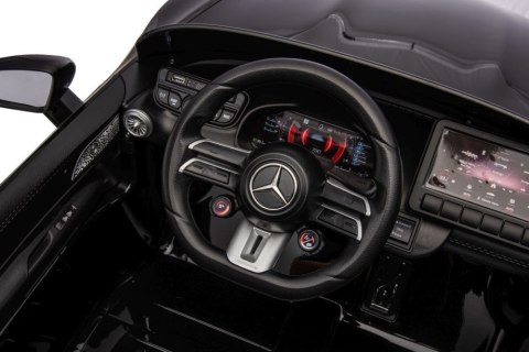 AUTO NA AKUMULATOR DLA DZIECI MERCEDES AMG SL63 2X200W PILOT SKÓRA EVA LED RADIO MP3