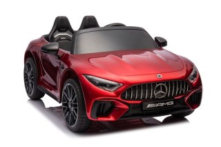 AUTO NA AKUMULATOR DLA DZIECI MERCEDES AMG SL63 2X200W LAKIER PILOT SKÓRA EVA LED RADIO MP3