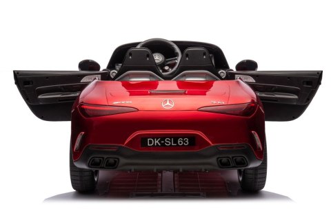 AUTO NA AKUMULATOR DLA DZIECI MERCEDES AMG SL63 2X200W LAKIER PILOT SKÓRA EVA LED RADIO MP3