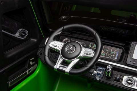 AUTO NA AKUMULATOR DLA 2 DZIECI MERCEDES G63 XXL 4X4 LAKIER EVA SKÓRA PILOT LED MP3