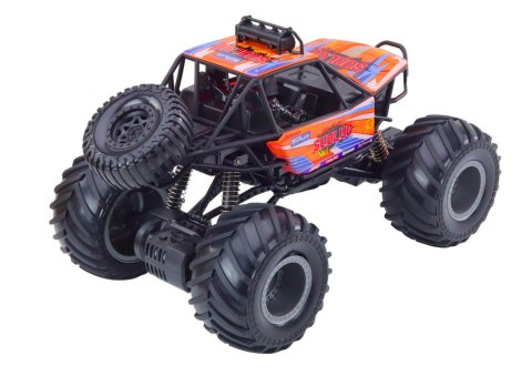 DUŻY SAMOCHÓD ZDALNIE STEROWANY AUTO RC 1:8 ROCK CRAWLER AMORTYZATORY PILOT 2.4G AKU