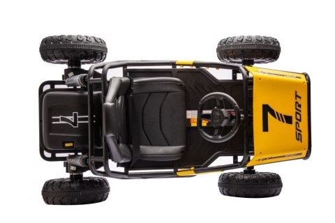 DUŻE AUTO NA AKUMULATOR DLA DZIECI GOKART BUGGY A8812 24V 2X100W SKÓRA EVA