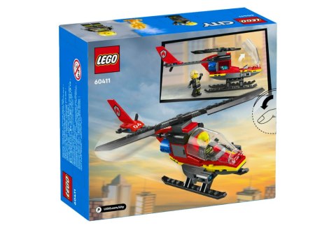 Klocki LEGO CITY Strażacki Helikopter Ratunkowy 85 Elementów 60411