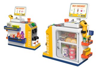 SUPERMARKET SKLEP Z KASĄ FISKALNĄ DLA DZIECI SKANER ŚWIATŁA DŹWIĘK PRODUKTY