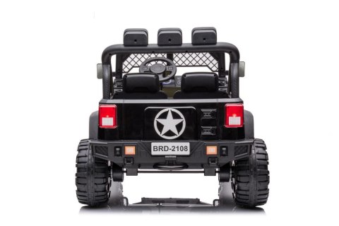 AUTO NA AKUMULATOR DLA 2 DZIECI MOCNY JEEP BRD-2108 4X200W 24V PILOT SKÓRA EVA LED MP3