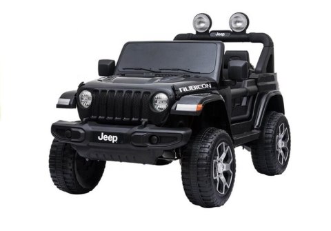 AUTO NA AKUMULATOR DLA DZIECKA JEEP WRANGLER RUBICON 4X4 EVA LED SKÓRA PILOT