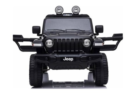 AUTO NA AKUMULATOR DLA DZIECKA JEEP WRANGLER RUBICON 4X4 EVA LED SKÓRA PILOT