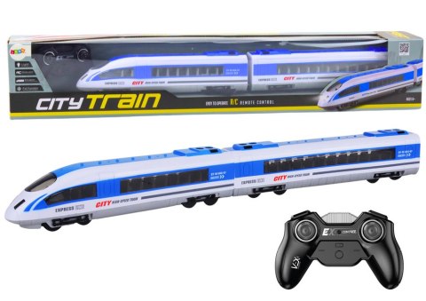 POCIĄG ZDALNIE STEROWANY CITY TRAIN KOLEJKA RC ŚWIATŁA 65CM AKUMULATOR