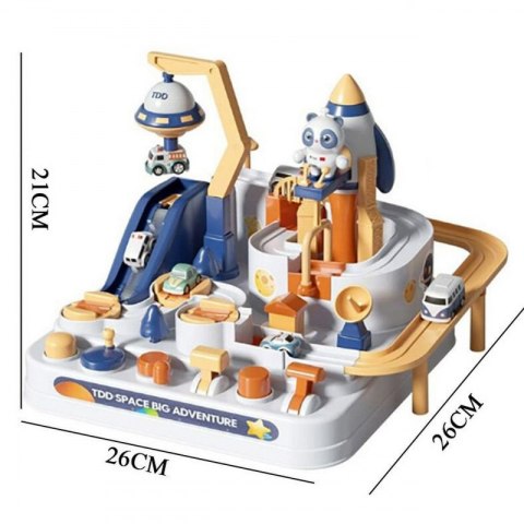WOOPIE Interaktywny Tor Samochodowy Kosmiczna Przygoda Pandy