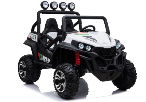 AUTO NA AKUMULATOR DLA 2 DZIECI BUGGY S2588 4X4 PILOT 2.4 SKÓRA EVA LED MP3