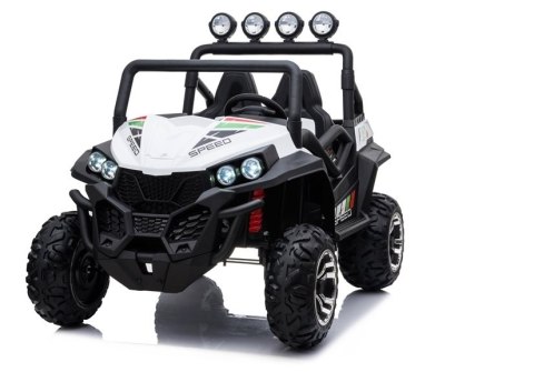 AUTO NA AKUMULATOR DLA 2 DZIECI BUGGY S2588 4X4 PILOT 2.4 SKÓRA EVA LED MP3