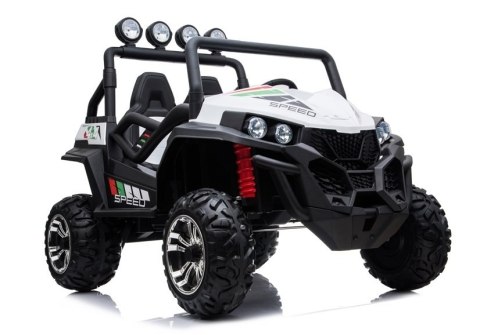 AUTO NA AKUMULATOR DLA 2 DZIECI BUGGY S2588 4X4 PILOT 2.4 SKÓRA EVA LED MP3