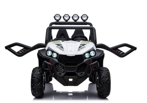 AUTO NA AKUMULATOR DLA 2 DZIECI BUGGY S2588 4X4 PILOT 2.4 SKÓRA EVA LED MP3