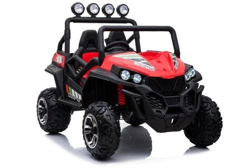 AUTO NA AKUMULATOR DLA 2 DZIECI BUGGY S2588 4X4 PILOT 2.4 SKÓRA EVA LED MP3