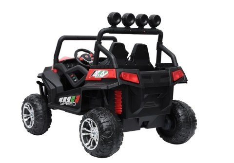 AUTO NA AKUMULATOR DLA 2 DZIECI BUGGY S2588 4X4 PILOT 2.4 SKÓRA EVA LED MP3