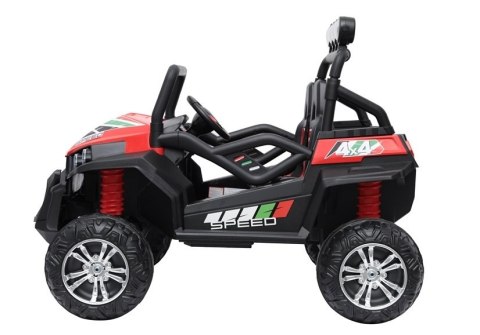 AUTO NA AKUMULATOR DLA 2 DZIECI BUGGY S2588 4X4 PILOT 2.4 SKÓRA EVA LED MP3