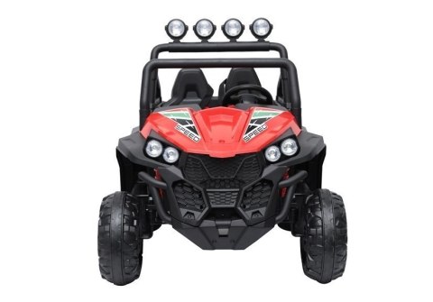 AUTO NA AKUMULATOR DLA 2 DZIECI BUGGY S2588 4X4 PILOT 2.4 SKÓRA EVA LED MP3