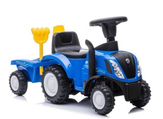 JEŹDZIK TRAKTOR DLA DZIECI 12-36M NEW HOLLAND 658T PRZYCZEPA DŹWIĘKI ŚWIATŁA