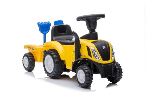 JEŹDZIK TRAKTOR DLA DZIECI 12-36M NEW HOLLAND 658T PRZYCZEPA DŹWIĘKI ŚWIATŁA