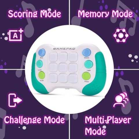 WOOPIE Elektroniczna Gra Zręcznościowa Pop-It Fidget Toy Gamepad Niebieski