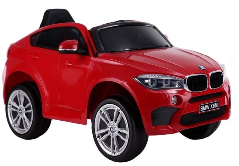 AUTO NA AKUMULATOR DLA DZIECKA BMW X6 PILOT SKÓRA KOŁA EVA ŚWIATŁA LED MP3