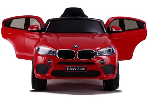 AUTO NA AKUMULATOR DLA DZIECKA BMW X6 PILOT SKÓRA KOŁA EVA ŚWIATŁA LED MP3