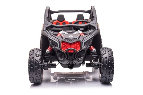 MOCNE BUGGY AUTO NA AKUMULATOR DLA 2 DZIECI CAN-AM RS 4X200W RADIO PILOT LED MP3 EVA SKÓRA