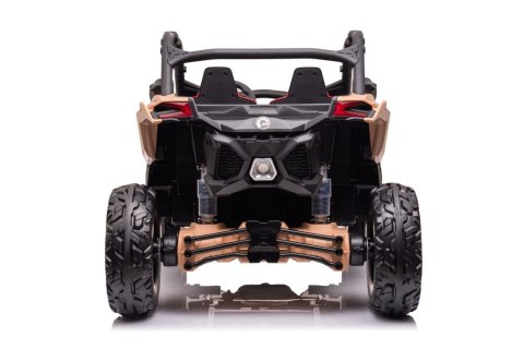 MOCNE BUGGY AUTO NA AKUMULATOR DLA 2 DZIECI CAN-AM RS 4X200W RADIO PILOT LED MP3 EVA SKÓRA