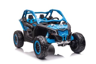 MOCNE BUGGY AUTO NA AKUMULATOR DLA 2 DZIECI CAN-AM RS 4X200W RADIO PILOT LED MP3 EVA SKÓRA